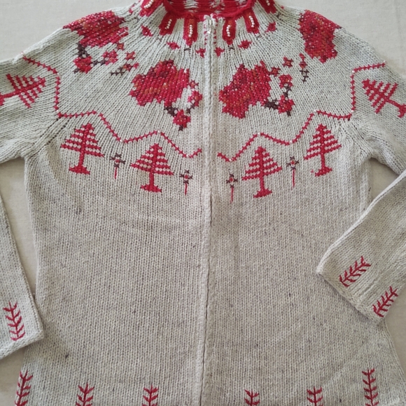 🌹Roses Embroidered Cardigan-Sweater~ by Villager Size: S - Picture 10 of 10